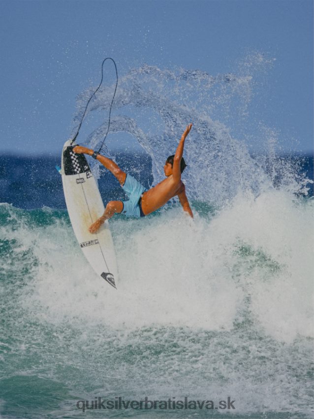 originálne šortky s hrebenatkami 18 Quiksilver muži B80HXR88 modrá obloha