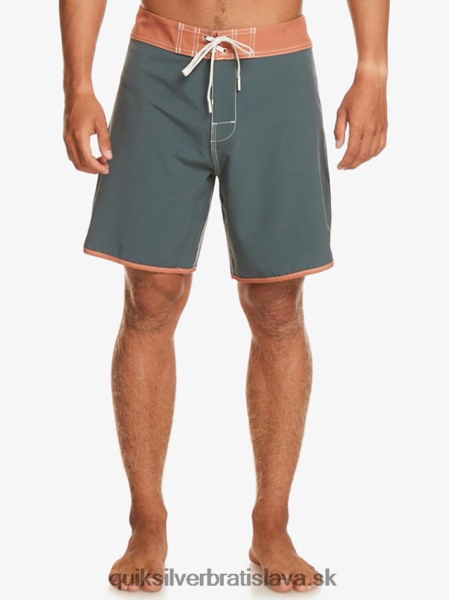 originálne šortky s hrebenatkami 18 Quiksilver muži B80HXR89 tmavá bridlica