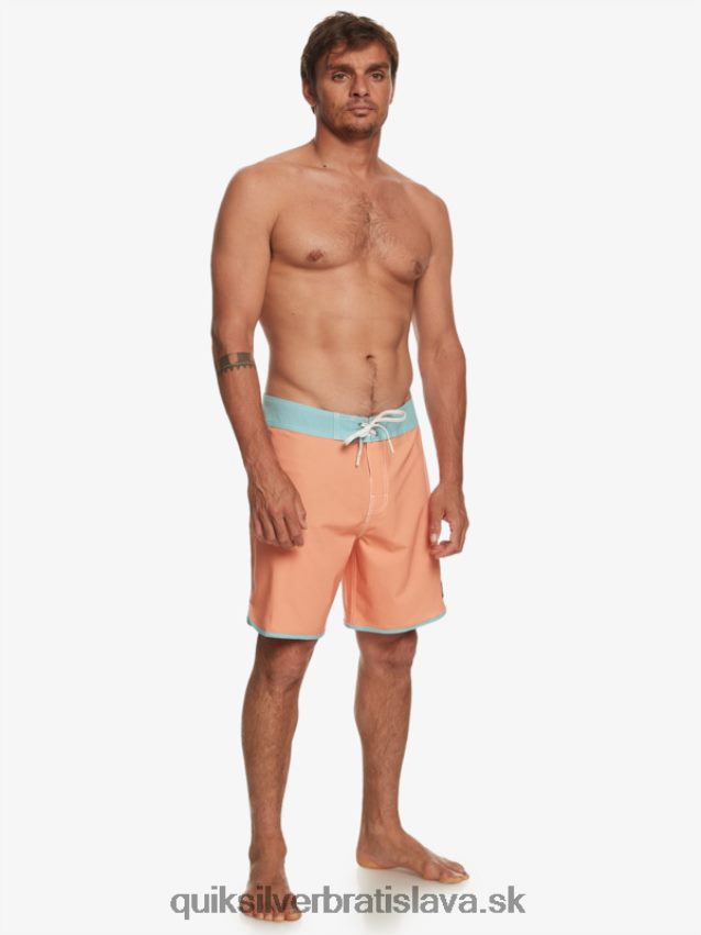 originálne šortky s hrebenatkami 18 Quiksilver muži B80HXR90 medené opálenie