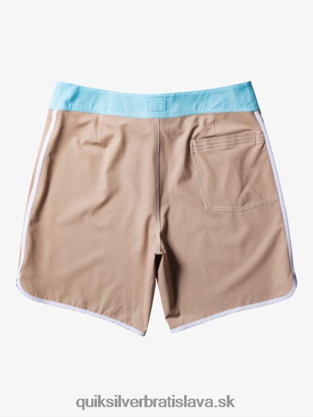 originálne šortky s hrebenatkami 18 Quiksilver muži B80HXR91 olivovo sivá