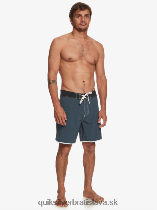 originálne šortky s hrebenatkami 18 Quiksilver muži B80HXR92 polnočné námorníctvo