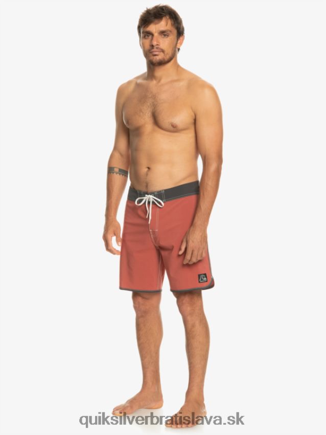 originálne šortky s hrebenatkami 18 Quiksilver muži B80HXR93 marsala