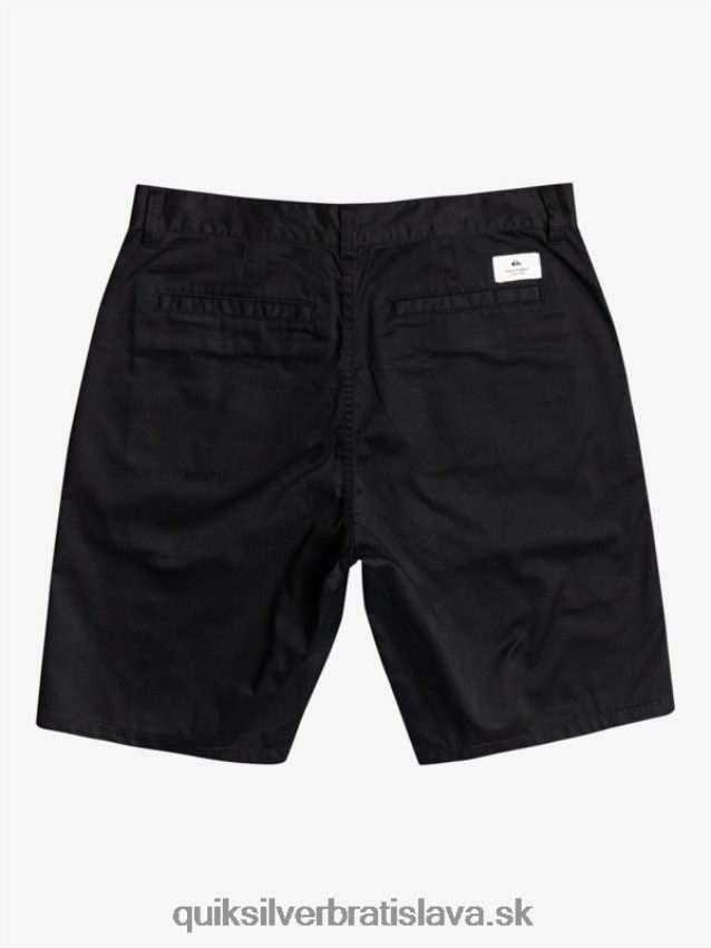 šortky crest chino 21 Quiksilver muži B80HXR1274 čierna