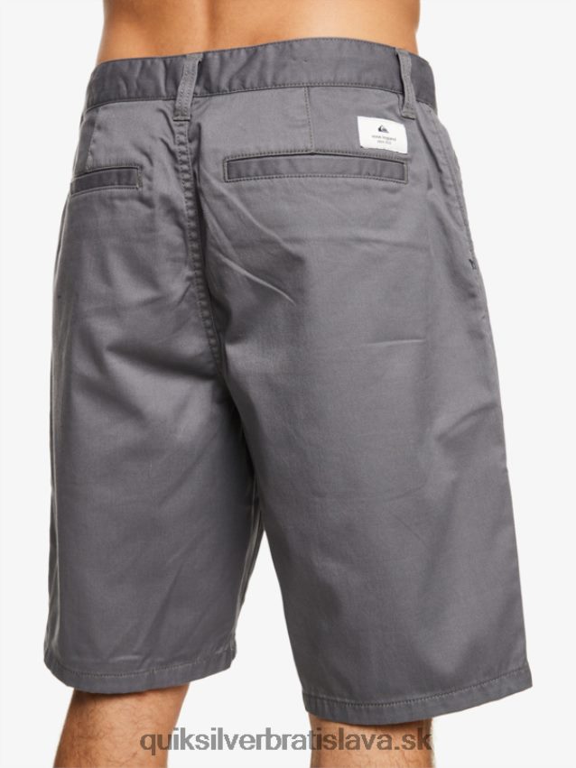 šortky crest chino 21 Quiksilver muži B80HXR1276 tichý tieň