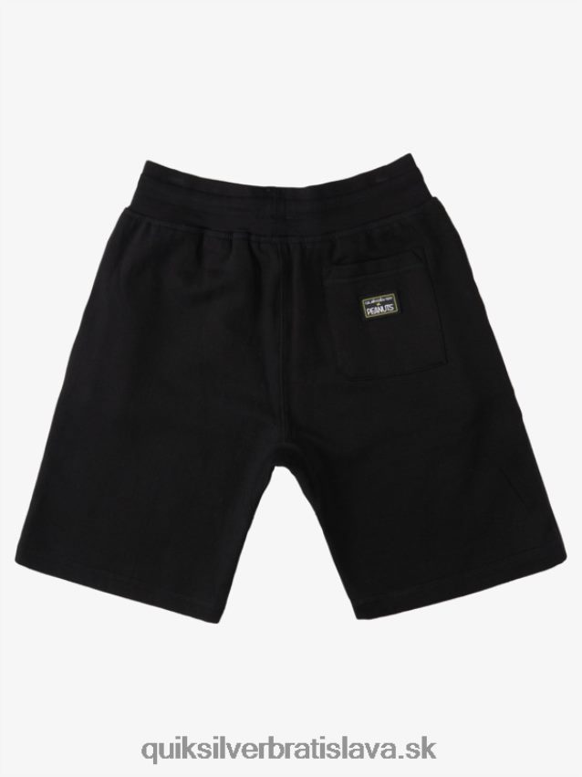šortky miestnych legiend Quiksilver x Peanuts muži B80HXR1883 čierna