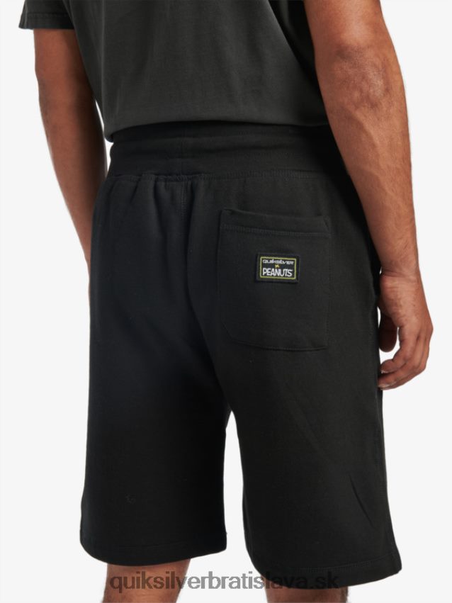 šortky miestnych legiend Quiksilver x Peanuts muži B80HXR1883 čierna