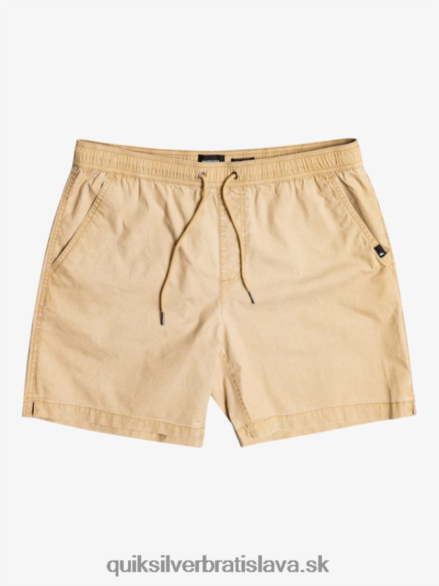 šortky taxer 17 s elastickým pásom Quiksilver muži B80HXR1376 plage