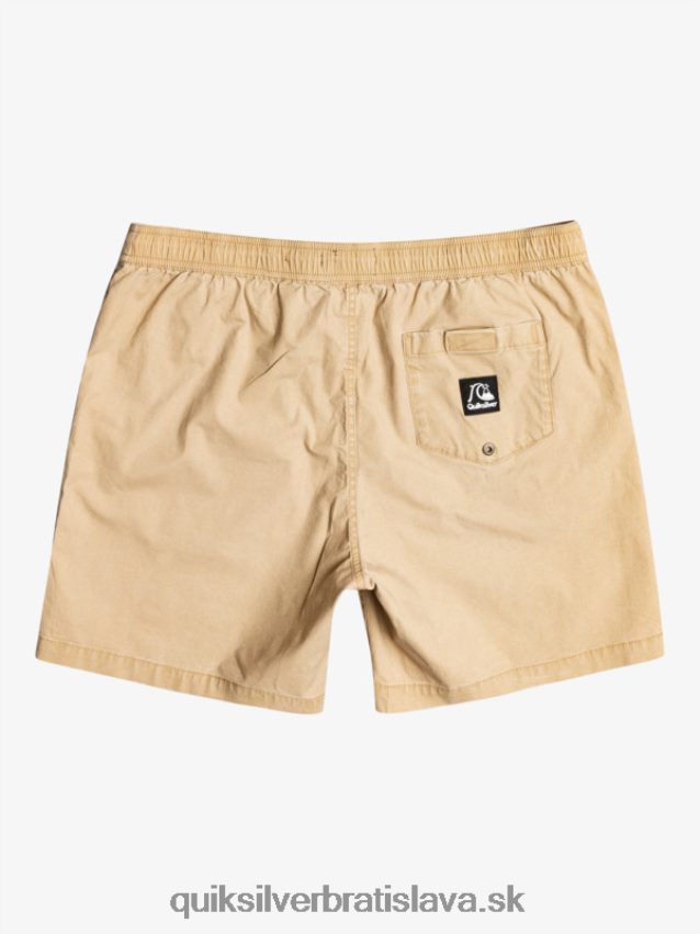 šortky taxer 17 s elastickým pásom Quiksilver muži B80HXR1376 plage