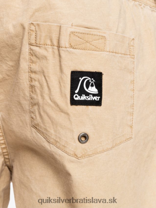šortky taxer 17 s elastickým pásom Quiksilver muži B80HXR1376 plage