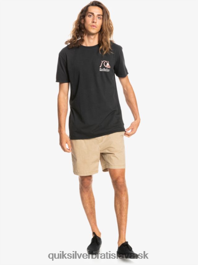 šortky taxer 17 s elastickým pásom Quiksilver muži B80HXR1376 plage