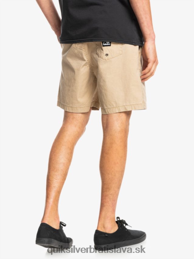 šortky taxer 17 s elastickým pásom Quiksilver muži B80HXR1376 plage