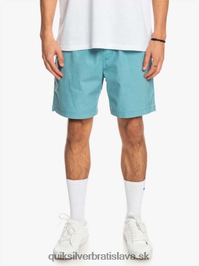 šortky taxer 17 s elastickým pásom Quiksilver muži B80HXR1378 delphinium blue
