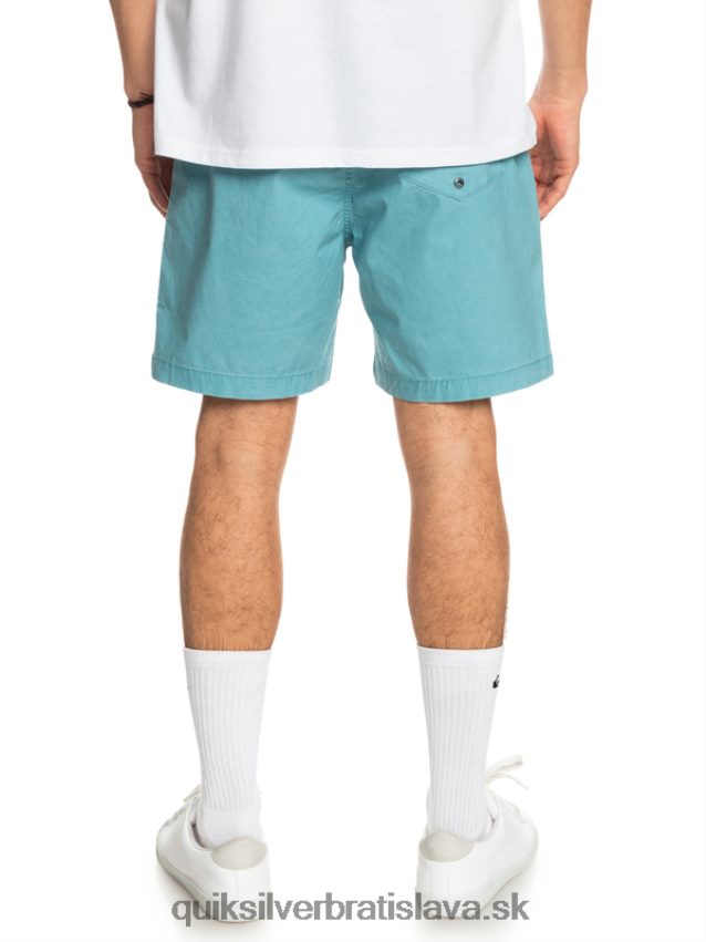 šortky taxer 17 s elastickým pásom Quiksilver muži B80HXR1378 delphinium blue