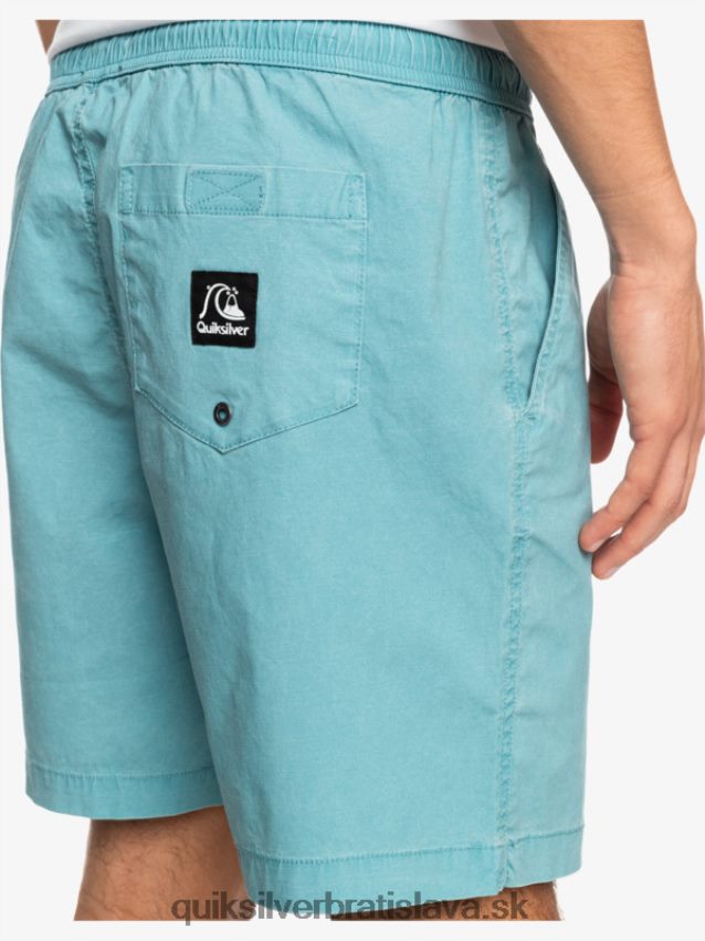 šortky taxer 17 s elastickým pásom Quiksilver muži B80HXR1378 delphinium blue