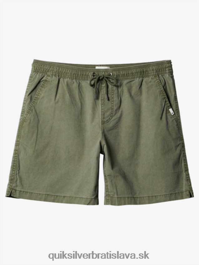 šortky taxer 17 s elastickým pásom Quiksilver muži B80HXR1380 štvorlístok