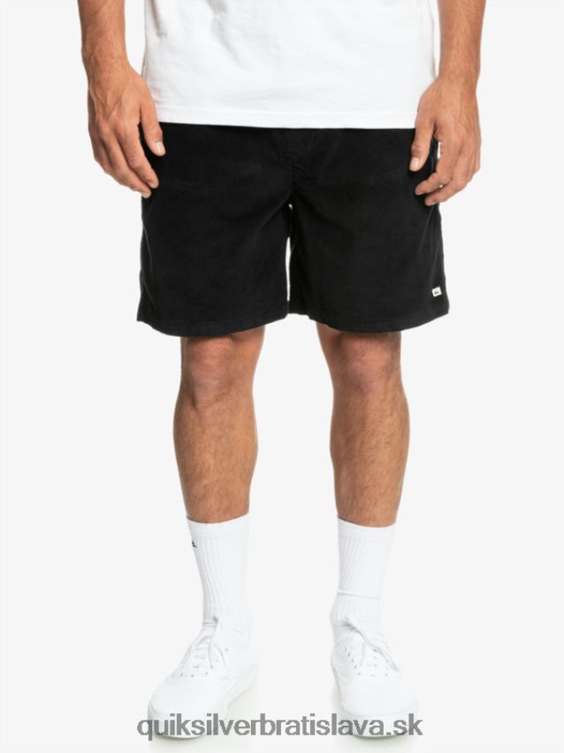 šortky taxer cord Quiksilver muži B80HXR360 čierna