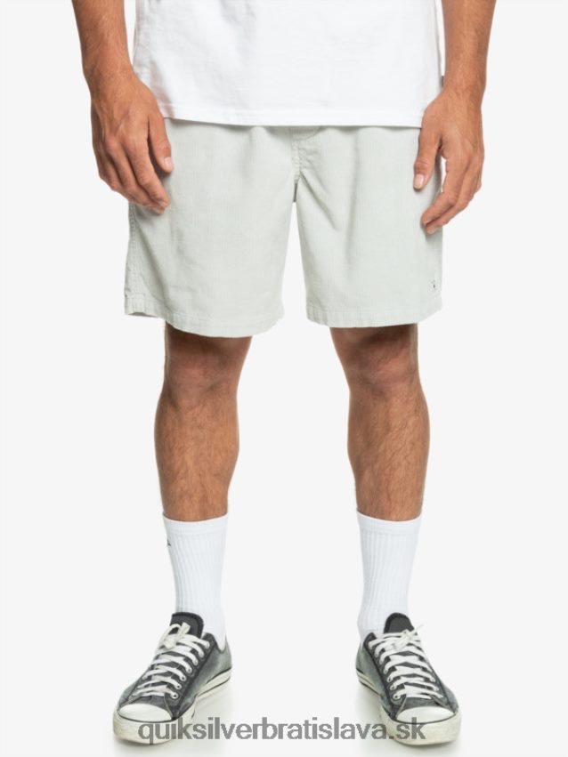 šortky taxer cord Quiksilver muži B80HXR363 šedo fialová