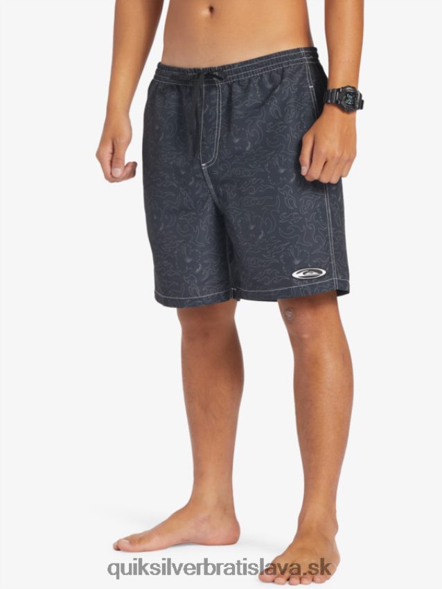saturn 18 salv Quiksilver muži B80HXR583 čierna