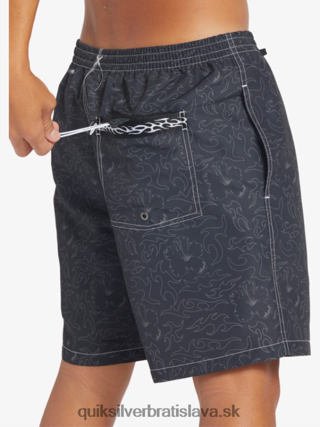 saturn 18 salv Quiksilver muži B80HXR583 čierna