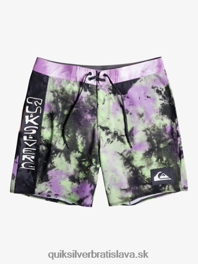 surfsilk acid wash 18 boardshorts Quiksilver muži B80HXR1745 jadeitové vápno