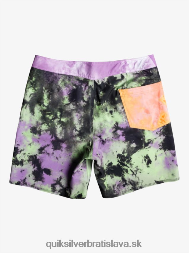surfsilk acid wash 18 boardshorts Quiksilver muži B80HXR1745 jadeitové vápno
