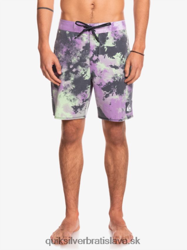 surfsilk acid wash 18 boardshorts Quiksilver muži B80HXR1745 jadeitové vápno