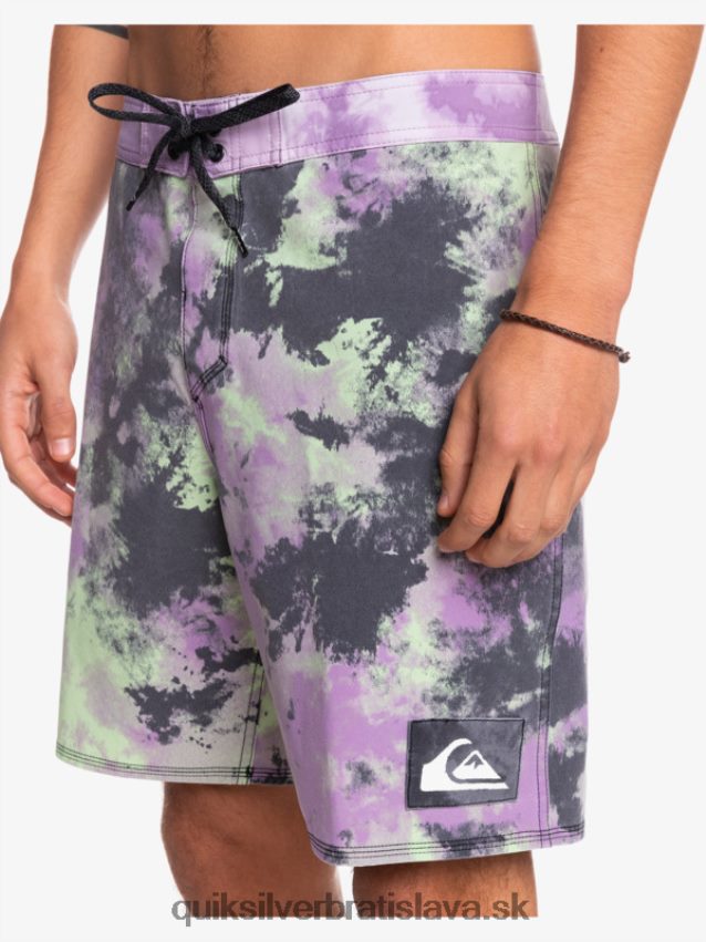 surfsilk acid wash 18 boardshorts Quiksilver muži B80HXR1745 jadeitové vápno
