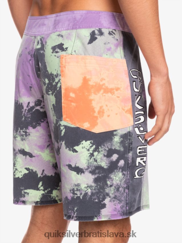 surfsilk acid wash 18 boardshorts Quiksilver muži B80HXR1745 jadeitové vápno