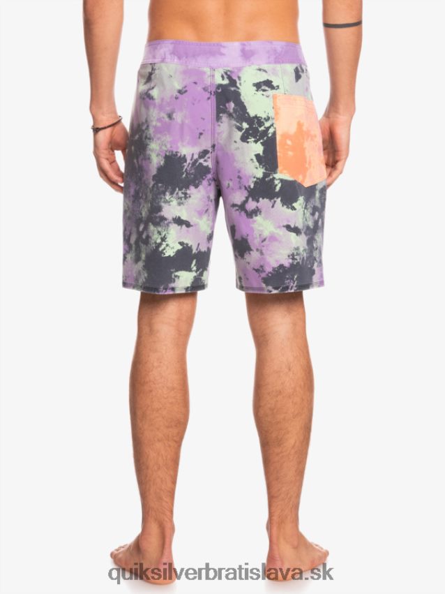 surfsilk acid wash 18 boardshorts Quiksilver muži B80HXR1745 jadeitové vápno