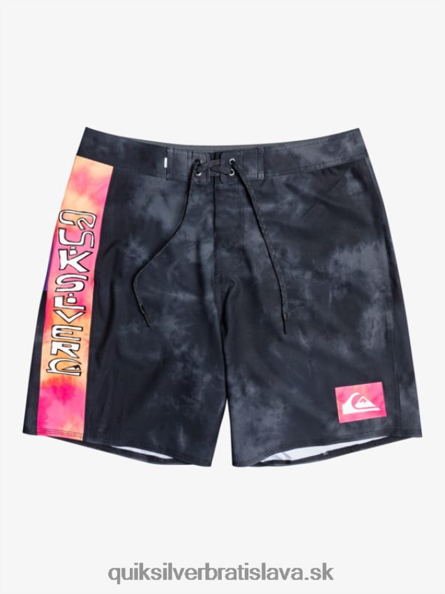 surfsilk acid wash 18 boardshorts Quiksilver muži B80HXR1747 čierna