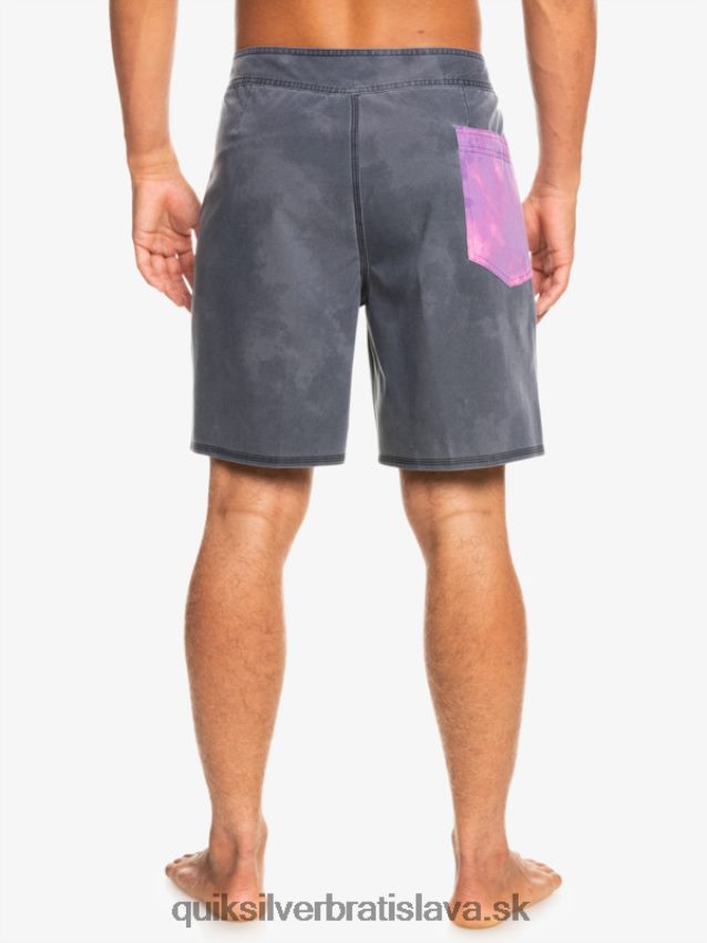 surfsilk acid wash 18 boardshorts Quiksilver muži B80HXR1747 čierna