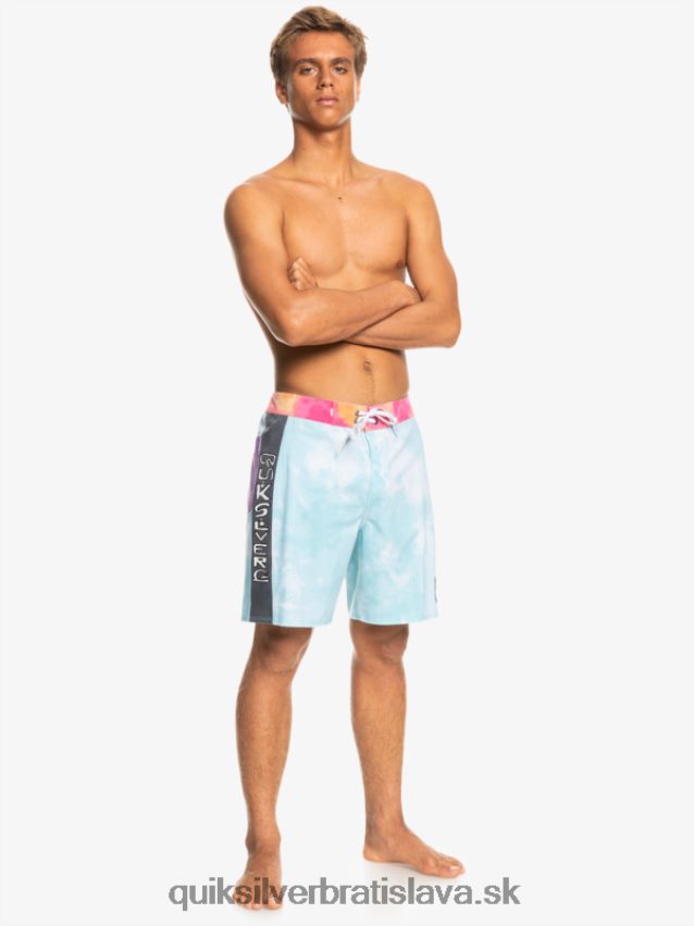 surfsilk acid wash 18 boardshorts Quiksilver muži B80HXR1748 anjelská modrá