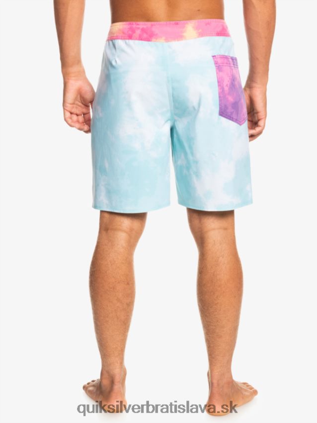 surfsilk acid wash 18 boardshorts Quiksilver muži B80HXR1748 anjelská modrá