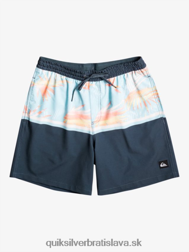 surfsilk divízia 17 salv Quiksilver muži B80HXR1636 polnočné námorníctvo