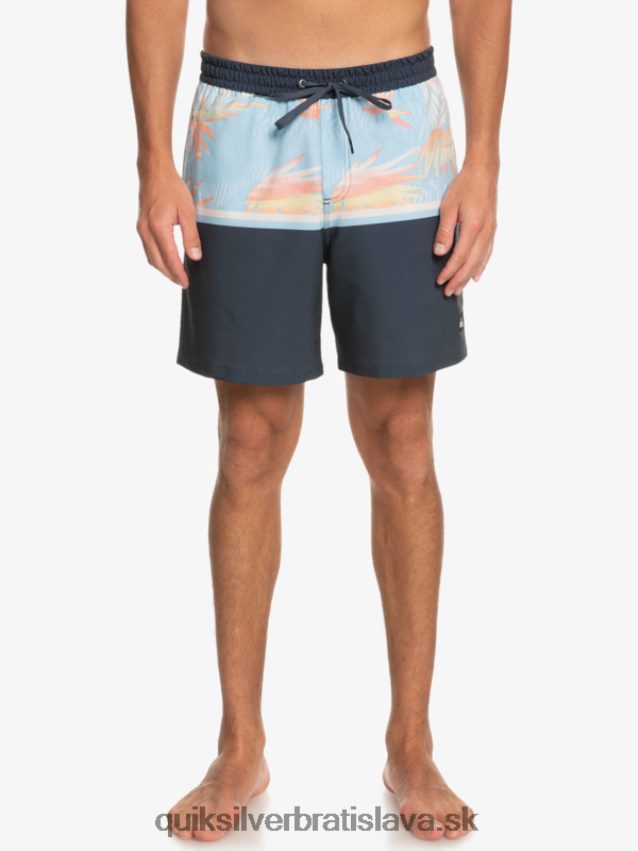 surfsilk divízia 17 salv Quiksilver muži B80HXR1636 polnočné námorníctvo