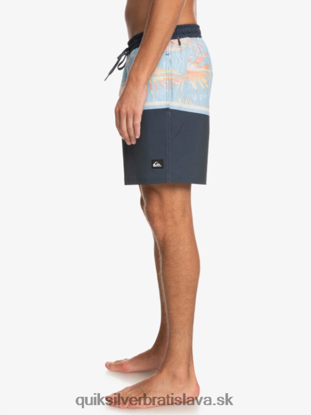 surfsilk divízia 17 salv Quiksilver muži B80HXR1636 polnočné námorníctvo
