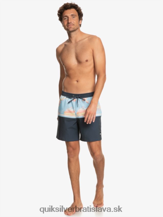 surfsilk divízia 17 salv Quiksilver muži B80HXR1636 polnočné námorníctvo