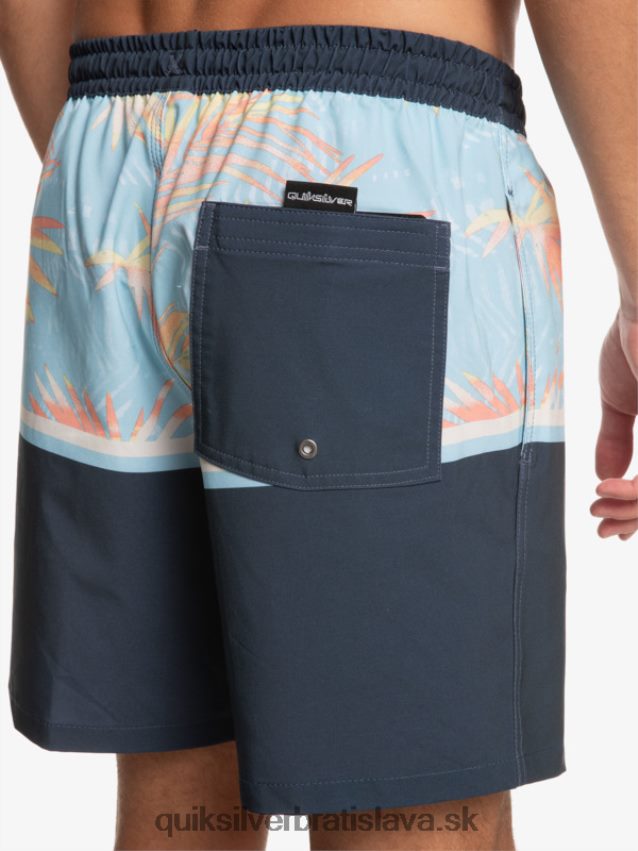 surfsilk divízia 17 salv Quiksilver muži B80HXR1636 polnočné námorníctvo