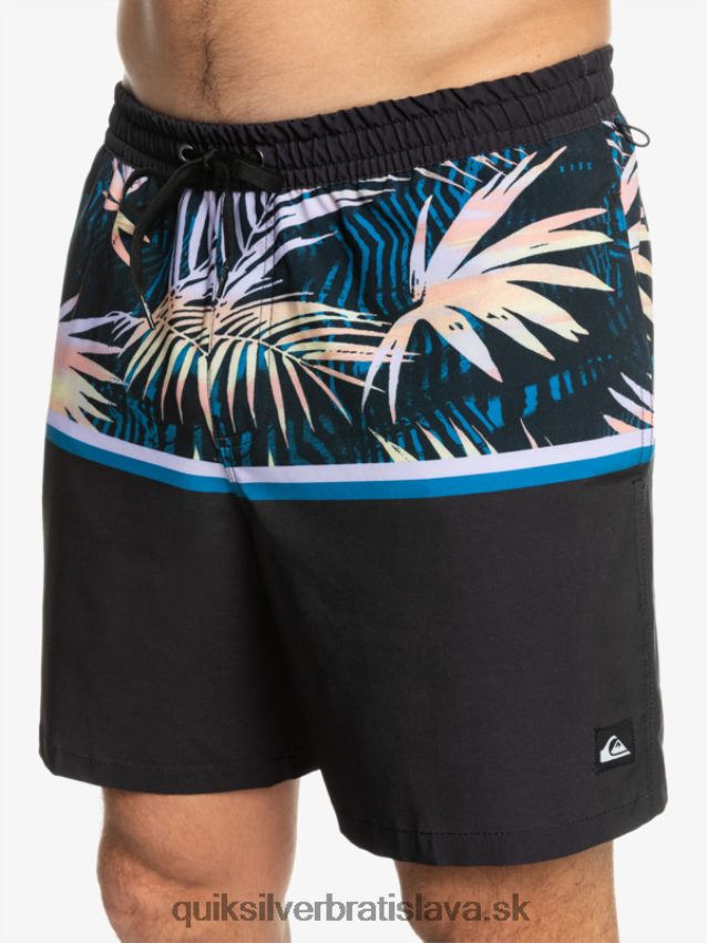 surfsilk divízia 17 salv Quiksilver muži B80HXR1637 čierna