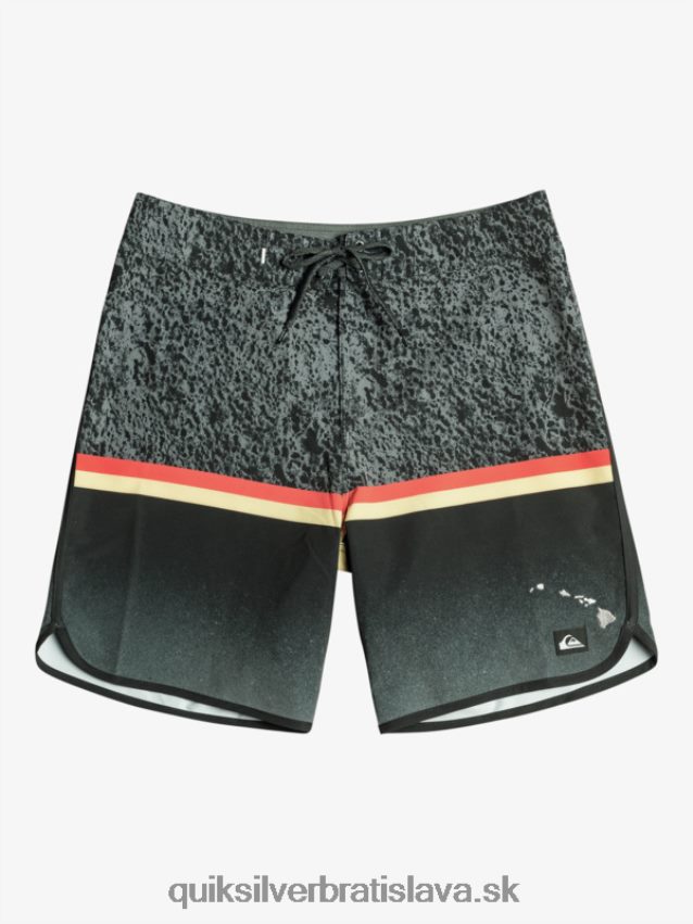 surfsilk division scallop 19 boardshorts Quiksilver muži B80HXR1395 čierna