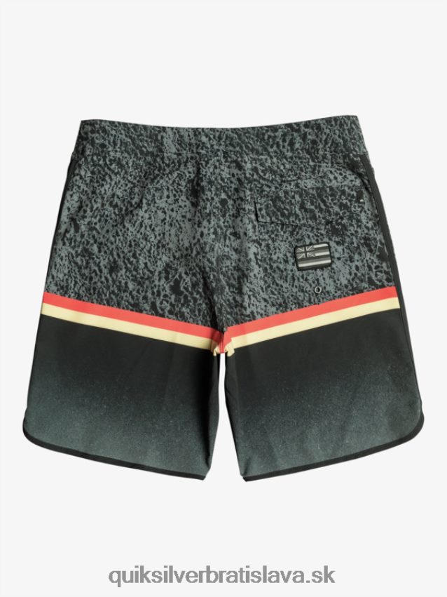 surfsilk division scallop 19 boardshorts Quiksilver muži B80HXR1395 čierna