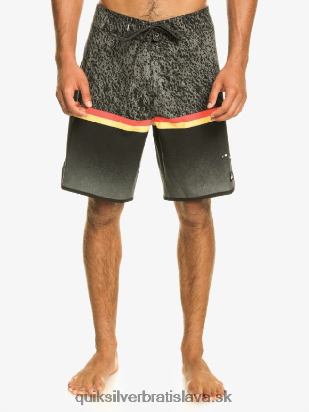 surfsilk division scallop 19 boardshorts Quiksilver muži B80HXR1395 čierna