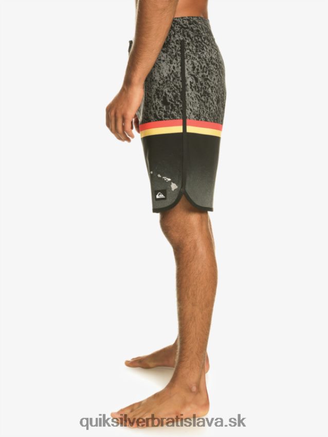 surfsilk division scallop 19 boardshorts Quiksilver muži B80HXR1395 čierna