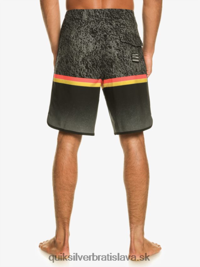 surfsilk division scallop 19 boardshorts Quiksilver muži B80HXR1395 čierna