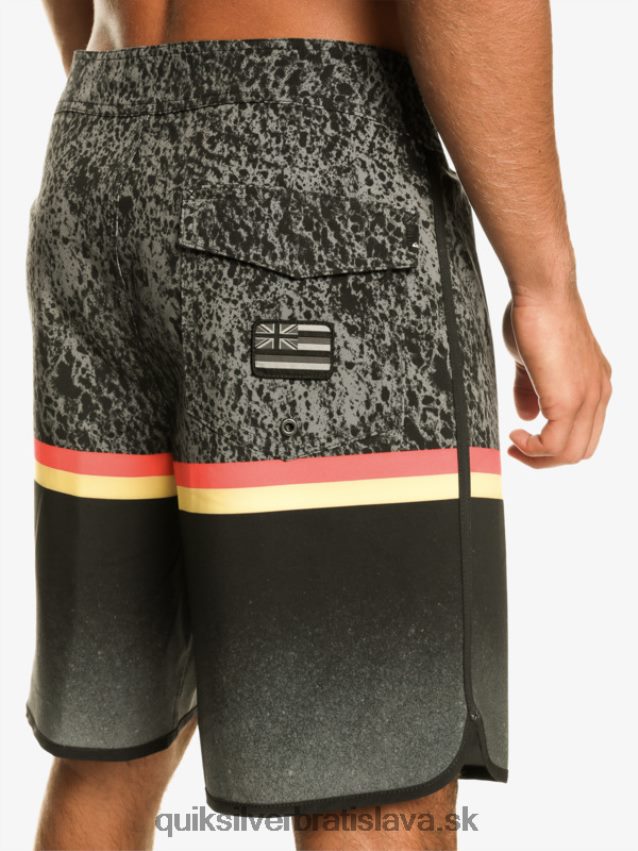 surfsilk division scallop 19 boardshorts Quiksilver muži B80HXR1395 čierna