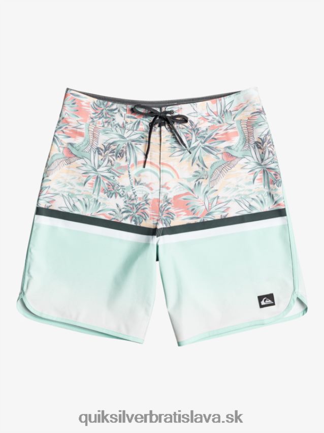 surfsilk division scallop 19 boardshorts Quiksilver muži B80HXR1396 modrá obloha