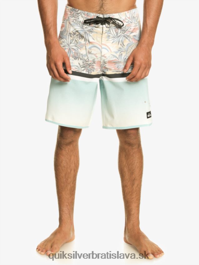 surfsilk division scallop 19 boardshorts Quiksilver muži B80HXR1396 modrá obloha