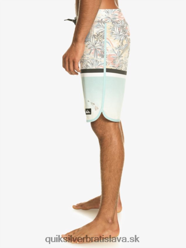 surfsilk division scallop 19 boardshorts Quiksilver muži B80HXR1396 modrá obloha