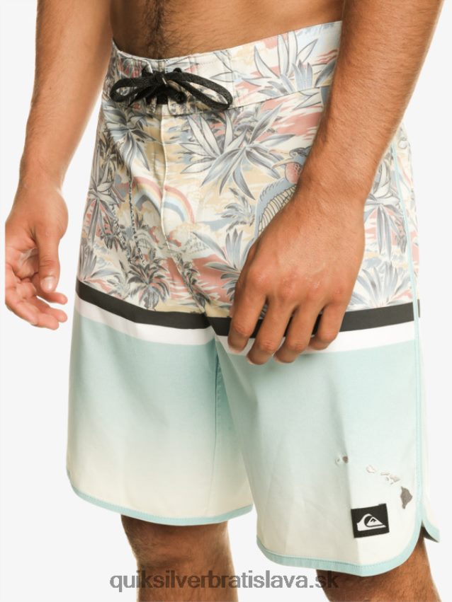 surfsilk division scallop 19 boardshorts Quiksilver muži B80HXR1396 modrá obloha
