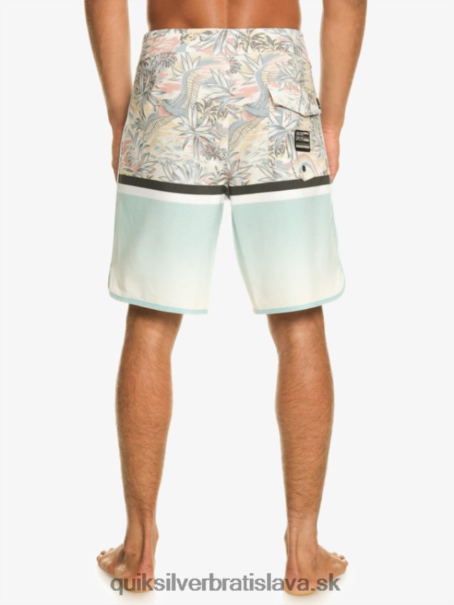 surfsilk division scallop 19 boardshorts Quiksilver muži B80HXR1396 modrá obloha
